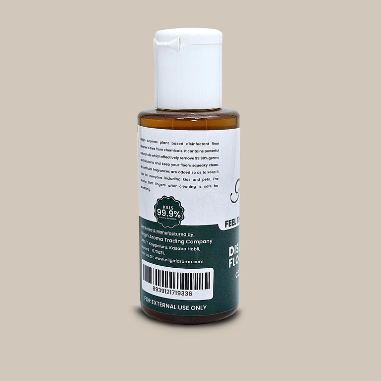 Nilgiri Aromas Plant Based Disinfectant Floor Cleaner Concentrate, Biodegradable, Non-toxic and Eco-friendly 100ml