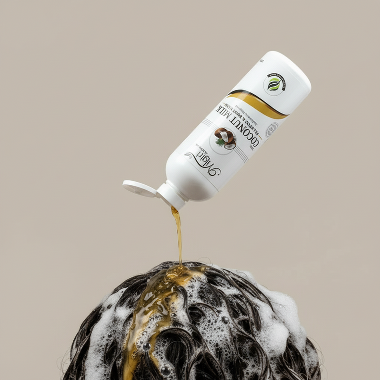 Nilgiri Aromas Pure Coconut Milk Shampoo and Body Wash 200ml